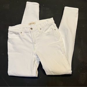 MADEWELL Women’s Skinny Jeans. Sz 29 (8) white stretchy